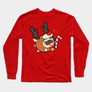 Doopy the Pug Puppy - Christmas Long Sleeve T-Shirt